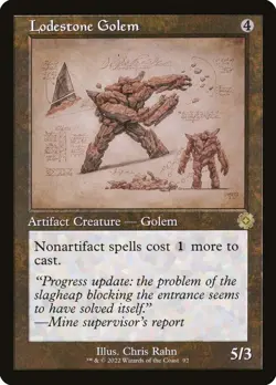 Lodestone Golem (092) Schematic The Brothers' War Retro Artifacts BRR MTG Magic - Image 1