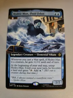 Hydro-Man, Fluid Felon (Extended Art) - Marvel's Spider-Man - MTG - Image 1