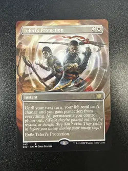 Teferi's Protection (Borderless) Double Masters 2022 Regular 343 NM JL - Image 1