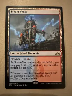 MTG - Steam Vents - Guilds of Ravnica - NM - Image 1
