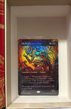 Ob Nixilis, the Fallen Foil, An Encyclopedia of Magic Secret Lair, NM - Image 1