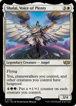 Shalai, Voice of Plenty MTG Rare Magic Tarkir: Dragonstorm Commander Angel White - Image 1