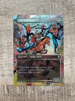 2025 Marvel's Magic The Gathering MTG U 0203 Web-Warriors Foil Borderless - Image 1