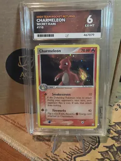 2004 POKEMON EX TEAM ROCKET RETURNS 110/109 CHARMELEON-HOLO ACE 6 - Image 1