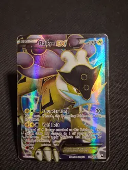 Raikou EX Dark Explorers 105/108 Black & White Full Art Pokemon 2012 -DMG - Image 1