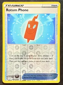 Rotom Phone 64/73 Pokemon : Champions Path Reverse Holo - Pack Fresh - Image 1