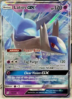 Latios GX 78/236 2019 Sun & Moon: Unified Minds. Pokemon TCG - Image 1