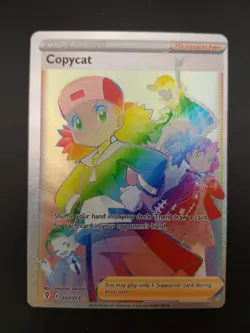 Pokemon Copycat 222/203 Evolving Skies Error Off Center Misprint Rainbow - Image 1