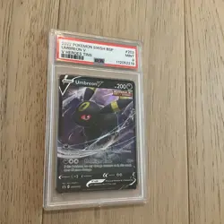 UMBREON V PSA 9 2022 POKEMON SWSH BLACK STAR PROMO V HEROES TINS #203 🌙 - Image 1