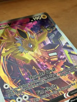 NM Jolteon V SWSH183 Pokemon TCG Sword & Shield Holo Black Star Promo - Image 4