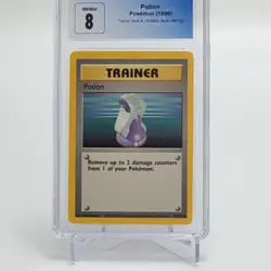 Rare 1999 Pokemon Trainer Deck A Brock's Deck - POTION 94/102 CGC 8.0 - Image 3