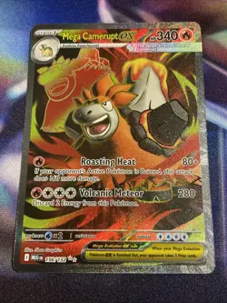 Pokemon TCG Mega Camerupt ex 156/132 Ultra Rare Mega Evolution NM/M - Image 1