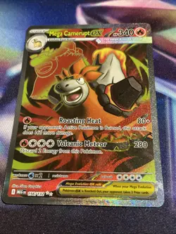 Pokemon TCG Mega Camerupt ex 156/132 Ultra Rare Mega Evolution NM/M - Image 2