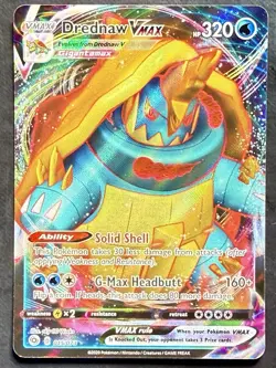 Drednaw VMAX 15/73 Pokemon : Champions Path Ultra Rare Holo - Pack Fresh - Image 1