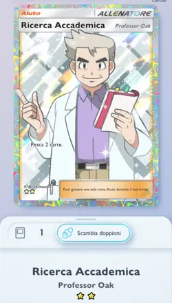 Pokemon TCG Pocket Trading Trade PROFESSOR OAK [Full Art] DELUXE EDITION - Image 1