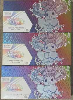 3x Pokemon Prismatic Evolutions SPC Super Premium Collection *Lot Of 3* IN HAND - Image 1