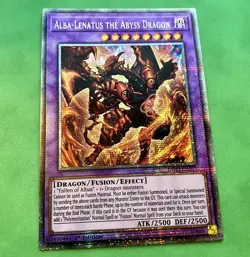 Yu-Gi-Oh! Alba-Lenatus the Abyss Dragon DIFO-EN035 Starlight Rare 1st Ed Mint - Image 1