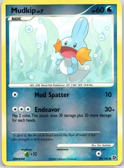 Pokemon Common Mudkip 80/106 Great Encounters Reverse Holo - Image 1