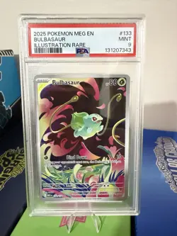Pokemon TCG Bulbasaur Mega Evolution MEG 133/132 IR Holo Card - Image 1