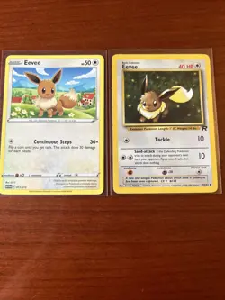 Pokemon TCG Eevee 7 Card Bundle Various Sets Vintage New 1xJP Collector Binder - Image 2