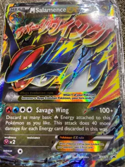 Pokemon Mega Salamence EX #XY171 XY Holo Card Promo M Salamence EX - Image 1