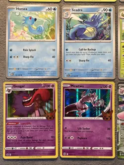 Gen 1 Kanto Pokemon Cards Lot Holo Mewtwo Gengar Pikachu Masterball Double Rare - Image 5