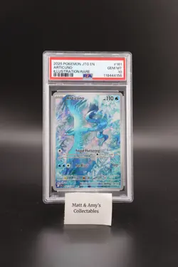Pokemon TCG Articuno Journey Together Illustration #161/159 PSA 10 - Image 1