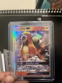 Pokemon Entei GX TCG Shining Legends Holo Ultra Rare Card 10/73 - Image 1