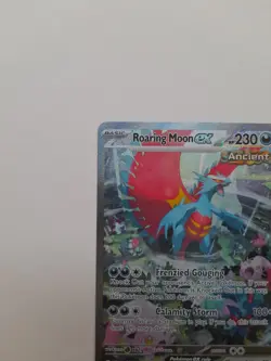 Pokemon TCG Roaring Moon EX Paradox Rift Holo Card 251/182 Special Illustration - Image 5