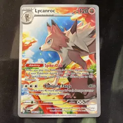 Lycanroc 166/159 Sv09: Journey Together Holo Pokemon Card Fighting Type - Image 1