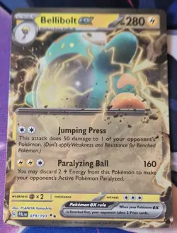 Bellibolt ex 079/193 SV02: Paldea Evolved NM-Mint Pokemon Card Double Rare TCG - Image 1