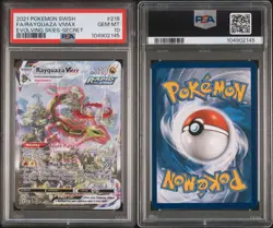 Pokemon 2021 Rayquaza VMAX 218/203 Alt Art Evolving Skies GEM MINT PSA 10 - Image 3