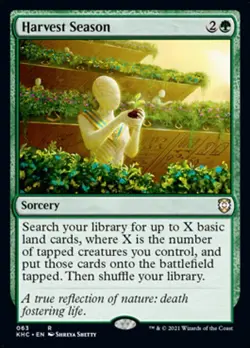 1x Harvest Season NM Eng MTG - Kaldheim Commander - Image 1