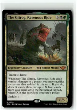 The Gitrog, Ravenous Ride 0206 NM MTG Outlaws of Thunder Junction Magic - Image 1