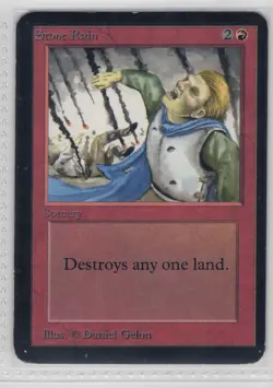 Stone Rain Alpha - vintage magic the gathering - ACTUAL CARD - US SELLER - Image 1