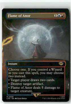 Flame of Anor (Borderless) 0406 NM MTG Universes Beyond: Lord of the Rings Magic - Image 1
