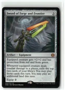 Sword of Forge and Frontier 244/271 NM MTG Phyrexia: All Will Be One Magic - Image 1