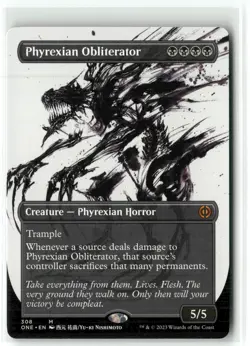 Phyrexia Obliterator (Showcase) 308 NM MTG Phyrexia: All Will Be One Magic - Image 1