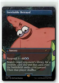 Inevitable Betrayal 1935 NM MTG Secret Lair X Spongebob Squarepants Magic - Image 1