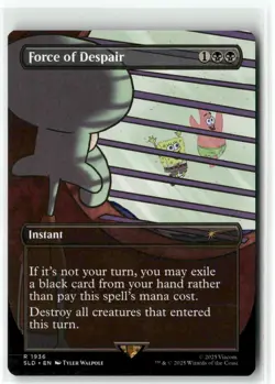 Force of Despair 1936 NM MTG Secret Lair X Spongebob Squarepants Magic - Image 1