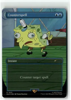 FOIL - Counterspell 1933 NM MTG Secret Lair X Spongebob Squarepants Magic - Image 1