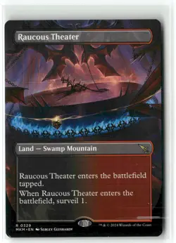 Raucous Theater (Borderless) 0329 NM MTG Murders at Karlov Manor Magic - Image 1