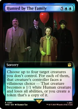 FOIL - Hunted by The Family 0361 NM MTG Universes Beyond: Doctor Who Magic - Image 1