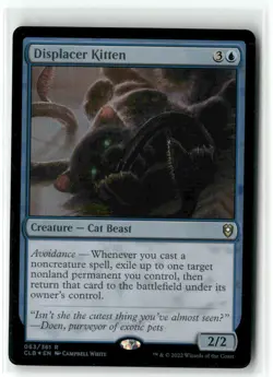 FOIL - Displacer Kitten 063/361 NM MTG Battle for Baldurs Gate Magic - Image 1