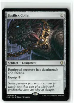 Basilisk Collar 300/361 NM MTG Battle for Baldurs Gate Magic - Image 1