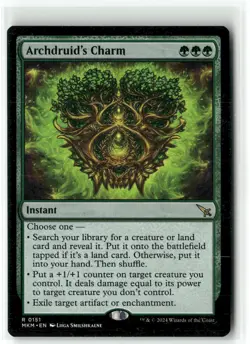 Archdruid's Charm 0151 NM MTG Murders at Karlov Manor Magic - Image 1