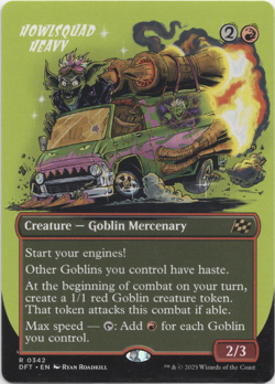 Howlsquad Heavy (Borderless) 0342 NM MTG Aetherdrift Magic - Image 1