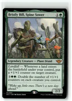 Bristly Bill, Spine Sower 0157 NM MTG Outlaws of Thunder Junction Magic - Image 1