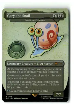 FOIL - Gary, the Snail (Toxrill) 1929 NM MTG Secret Lair X Spongebob Magic - Image 1