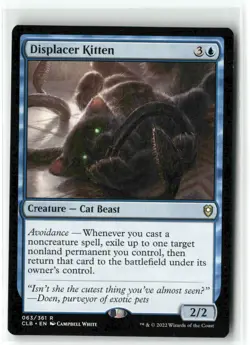Displacer Kitten 063/361 NM MTG Battle for Baldurs Gate Magic - Image 1